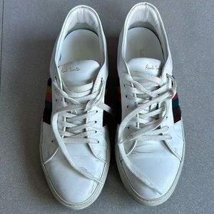 Lightly worn men’s white Paul Smith sneakers